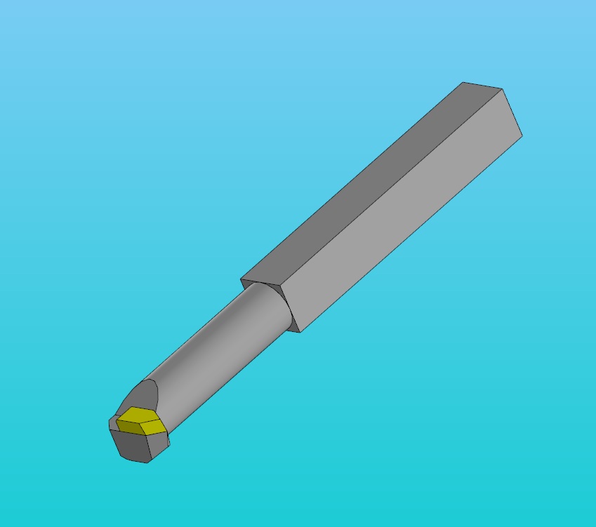 3D модель Резец с напайкой ВК-8