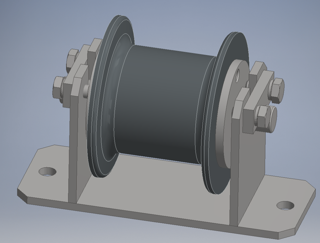 3D модель Ролик поддерживающий для стального каната