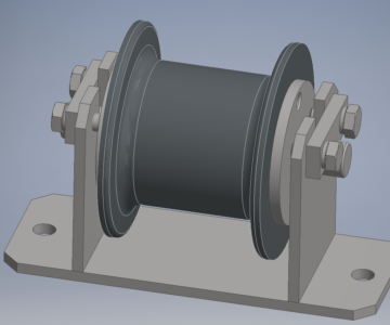3D модель Ролик поддерживающий для стального каната