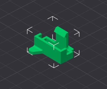 3D модель Крепление концевика зеркала VW Golf mk4/Passat/ Jetta