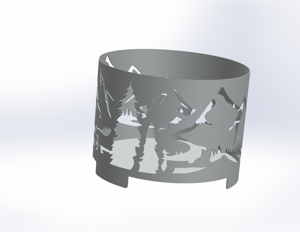 3D модель Костровая чаша ø605мм