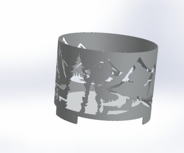 3D модель Костровая чаша ø605мм