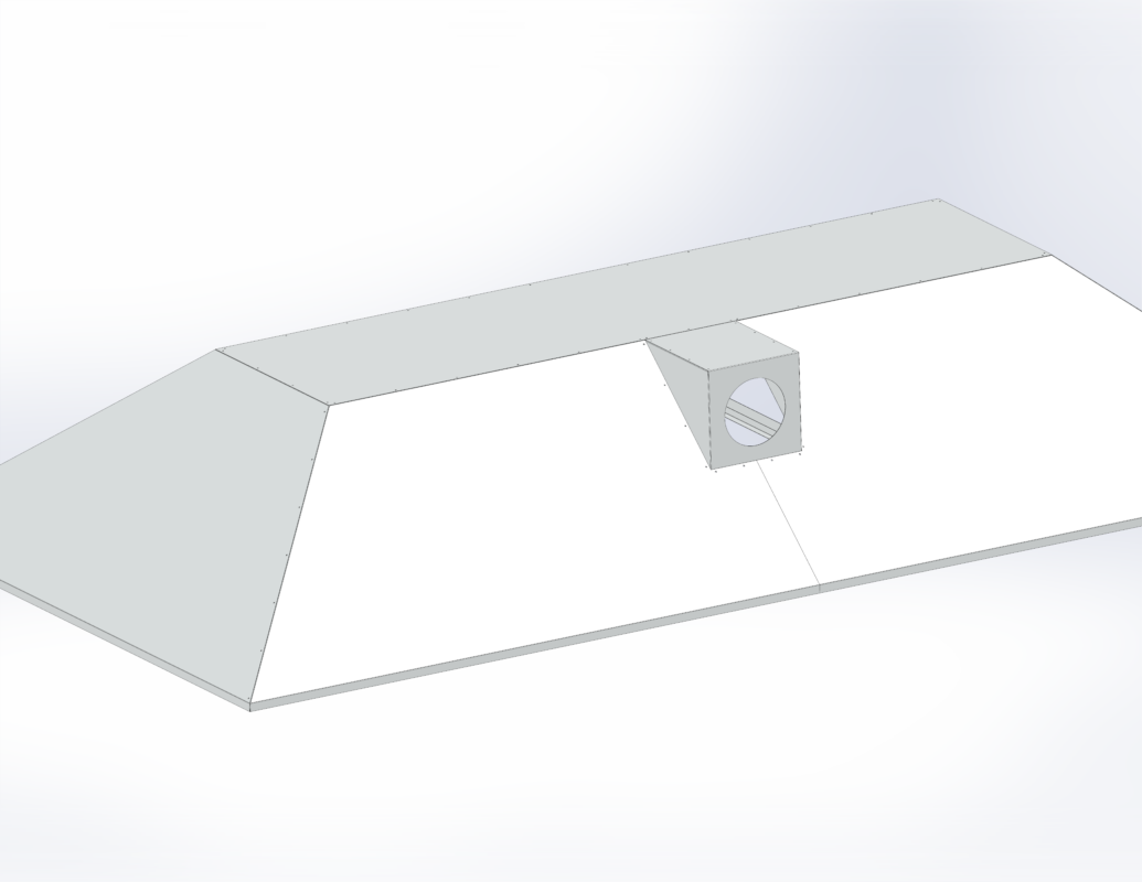 3D модель Вытяжной козырек для сварочных работ.
