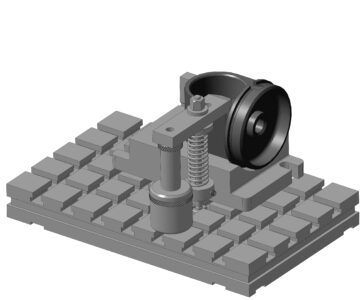 3D модель Приспособление станочное для фрезерования паза