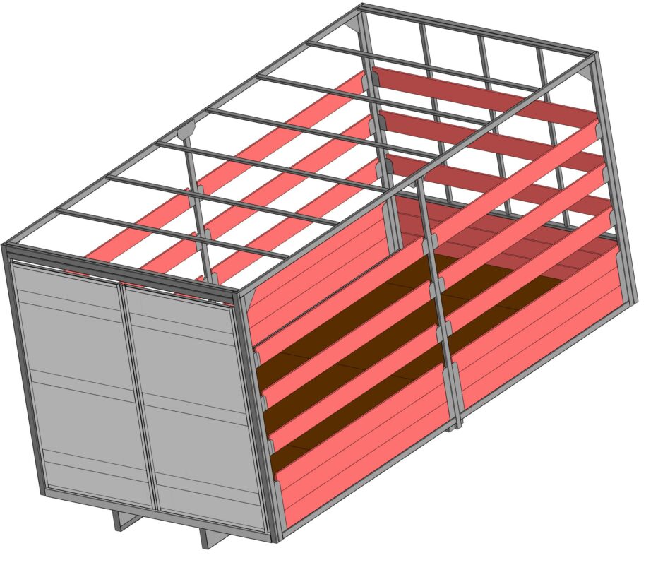 3D модель Европлатформа на газель 4200