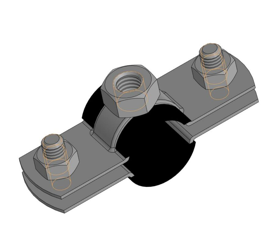 3D модель Хомут сантехнический для труб