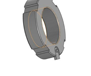 3D модель Гайка фрикциона коробки подач