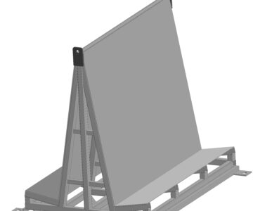 3D модель Тара для подъема и транспортировки стекла грузоподъемностью Q=410кг.