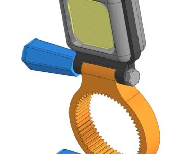 3D модель Сборка штатива подсветки для краскопульта