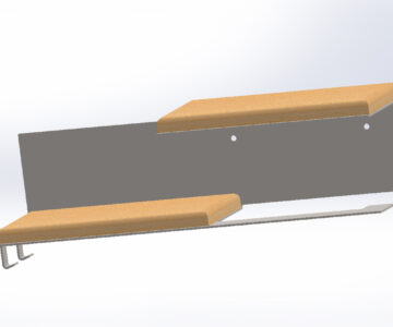 3D модель Полка в ванную 293х90х102 мм