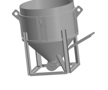 3D модель Емкость для бетона V=2.5м3 круглого сечения