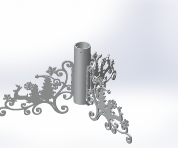 3D модель Подставка под ёлку (разборная)