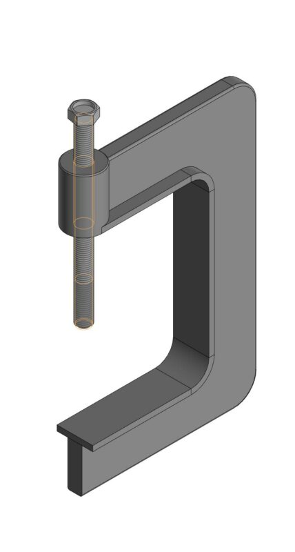 3D модель Струбцина сварная