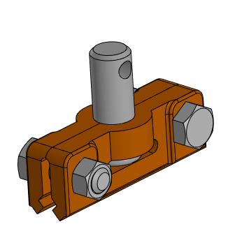 3D модель Зажим фиксирующий 049-7