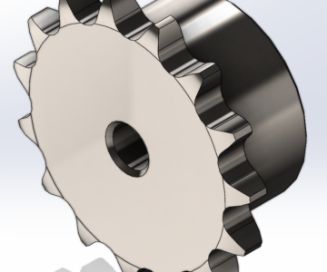 3D модель Звездочка со ступицей 08B-1 Z-15