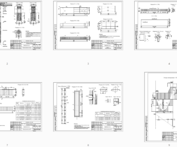 Чертеж Проектирование несущих конструкций причального сооружения эстакадного типа