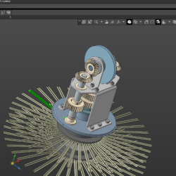3D модель Сборочный чертеж и 3д модель механизма очистки мусоропровода