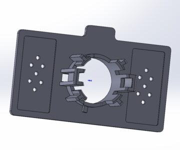 3D модель Крепеж парктроника переднего бампера на Tesla model X