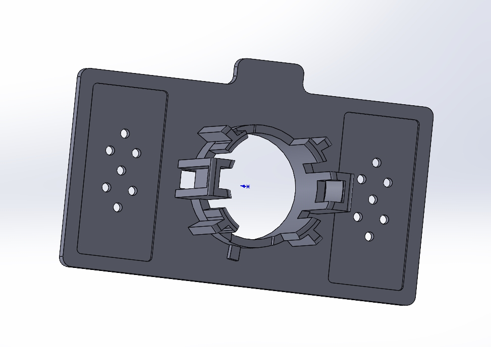 3D модель Крепеж парктроника переднего бампера на Tesla model X