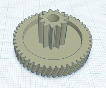 3D модель Шестерня дотяжки двери BMW F10 F11 F07 / 5 Series 2012