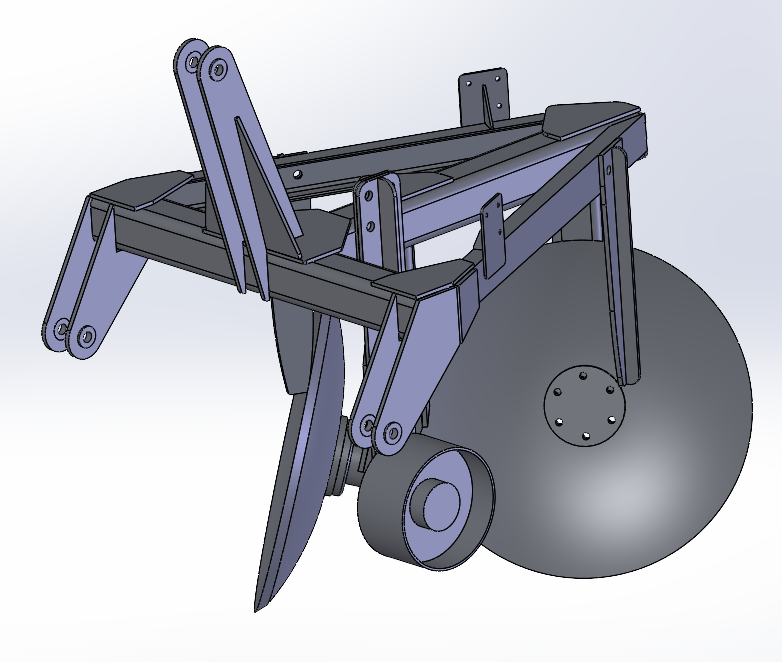Чертеж Плуг лесной дисковый ПД-0,7
