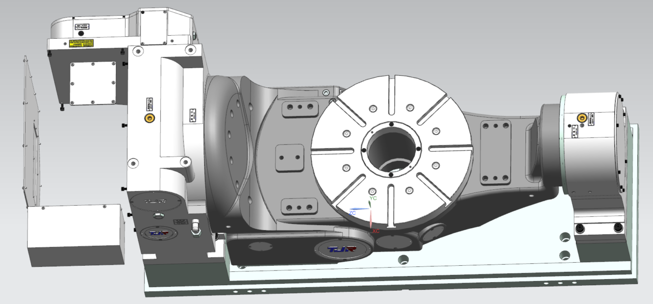 3D модель CNC поворотно-наклонный стол