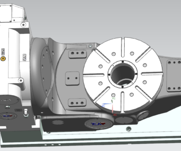 3D модель CNC поворотно-наклонный стол