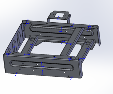 Чертеж Стойка под водительское сиденье С4412