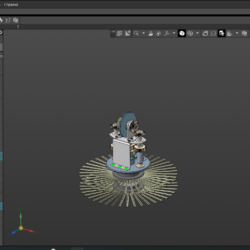 3D модель Сборочный чертеж и 3д модель механизма очистки мусоропровода