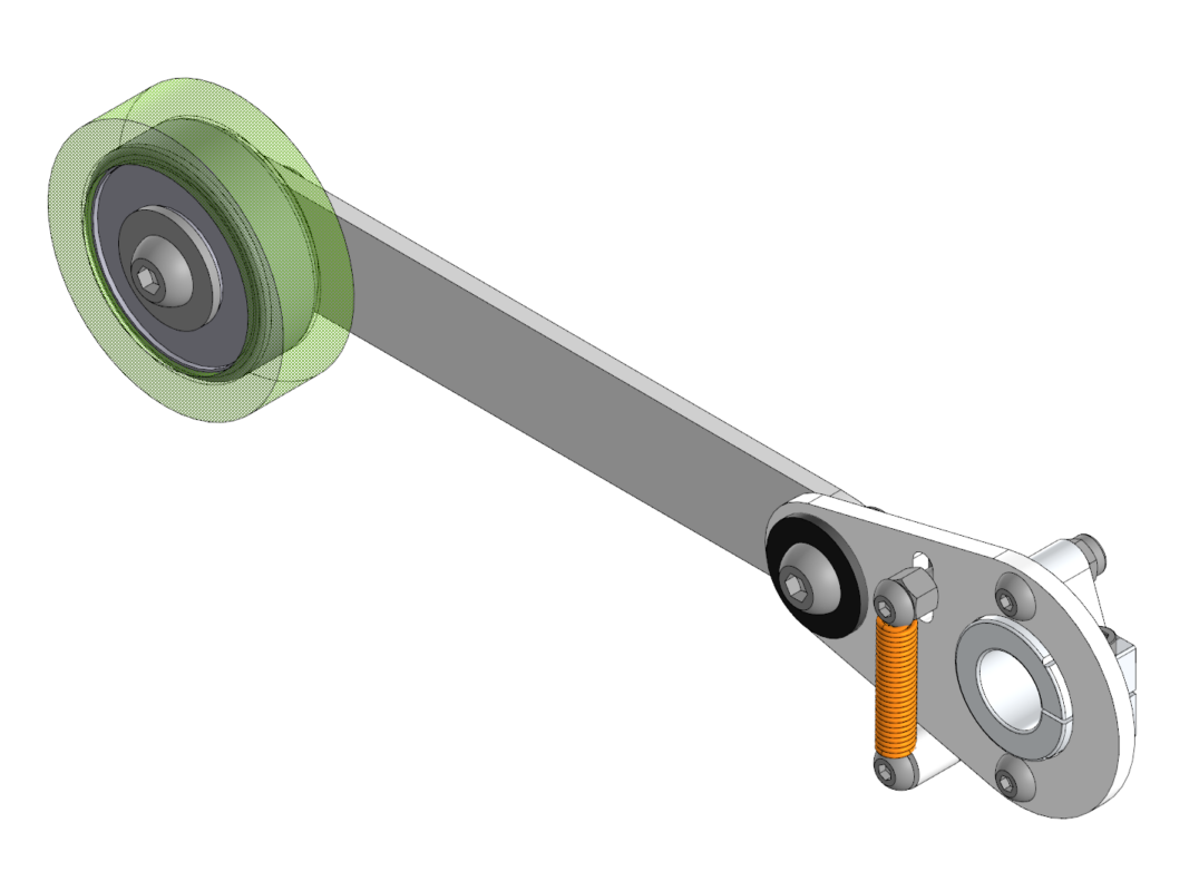 3D модель Ролик конвейерный прижимной ø60