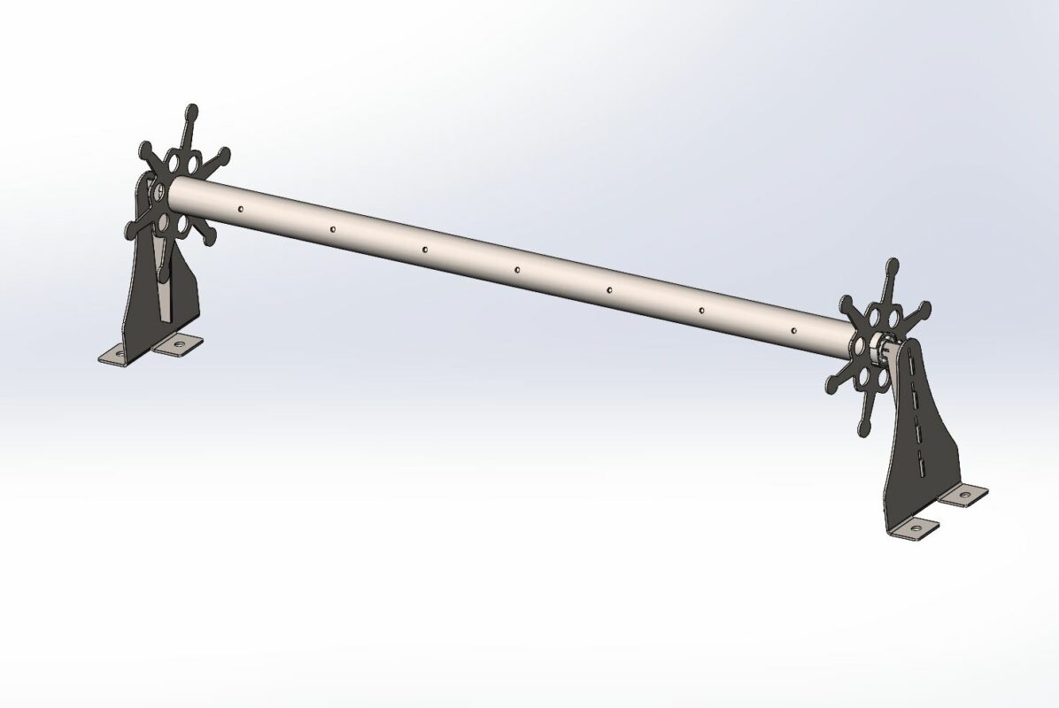 Чертеж Катушка покрывала бассейна в сауне или бане
