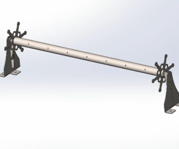 Чертеж Катушка покрывала бассейна в сауне или бане