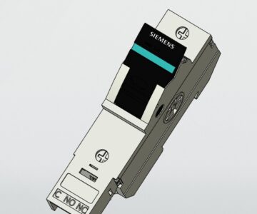 3D модель Предохранительный модуль Siemens 3NC14915 ,1 полюсный.
