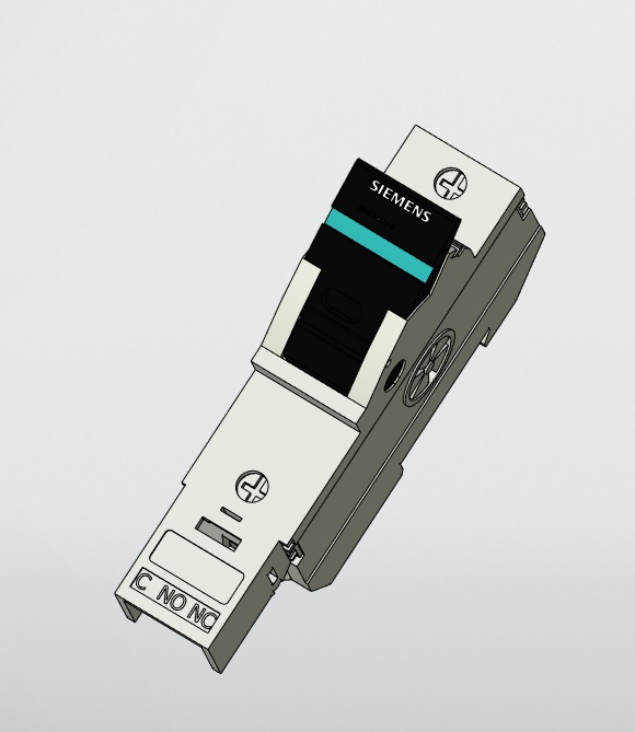 3D модель Предохранительный модуль Siemens 3NC14915 ,1 полюсный.