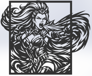 3D модель Пано Mortal Kombat Sindel