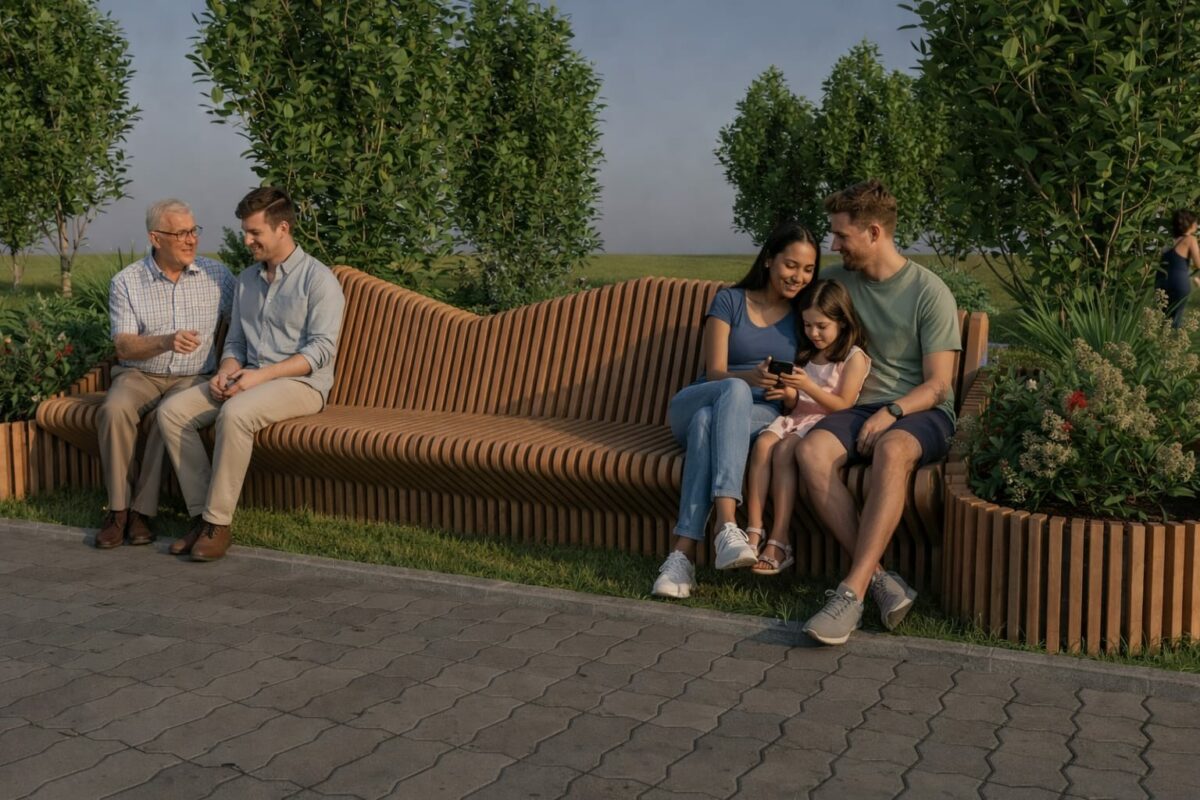 3D модель Дизайнерская скамья