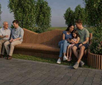 3D модель Дизайнерская скамья