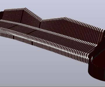 3D модель Дизайнерская скамья