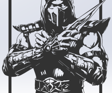 3D модель Пано Mortal Kombat Scorpion