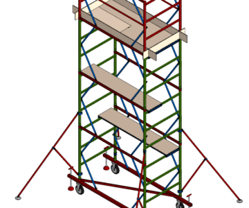 3D модель Вышка-тура строительная ПСРВ 7,5