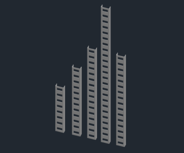 3D модель Кабельные стойки К1150, К1151, К1152, К1153