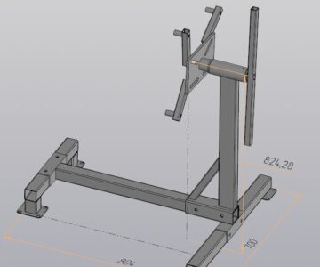3D модель Стенд ДВС