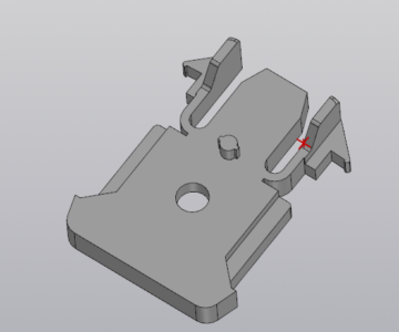 3D модель Защелка экшн камеры