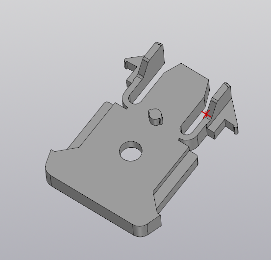 3D модель Защелка экшн камеры