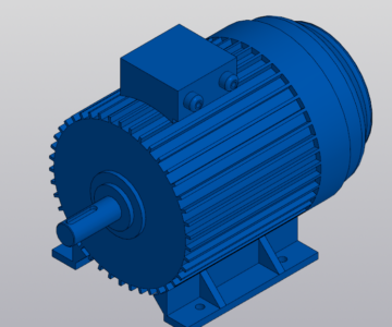 3D модель Электродвигатель 4A112М4