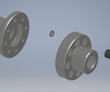 3D модель Муфта упругая втулочно-пальцевая 71-55- II.1-У3 ГОСТ 21424-75