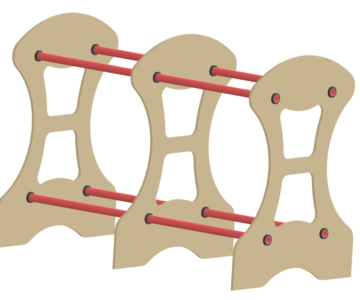 3D модель Стеллаж для хранения шин.