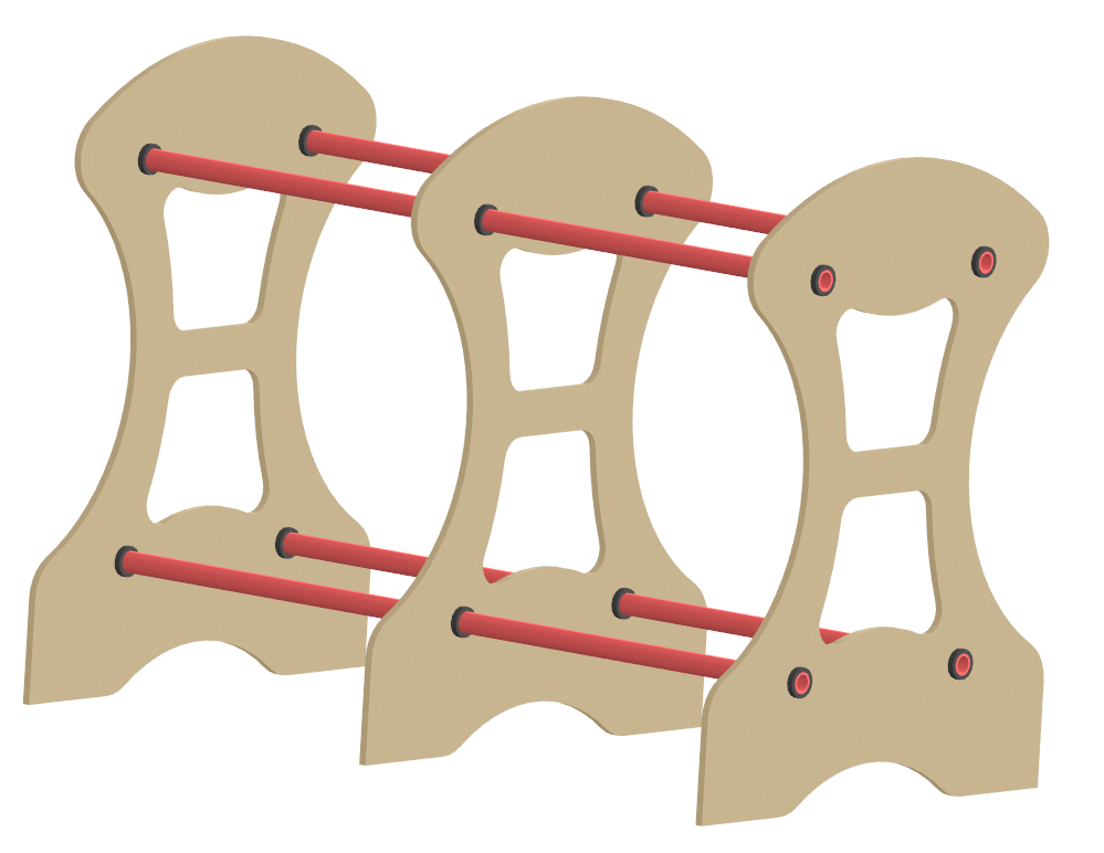 3D модель Стеллаж для хранения шин.