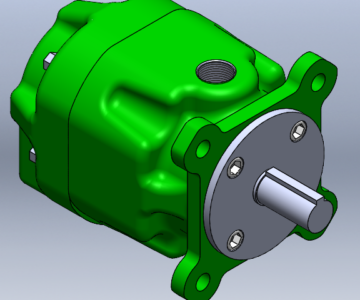 Чертеж Насос пластинчатый НПл 25/16