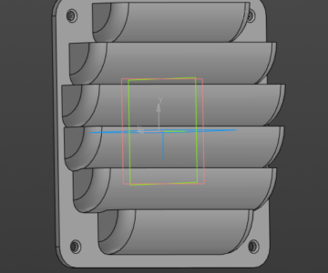 3D модель Решетка на вытяжку 130*130